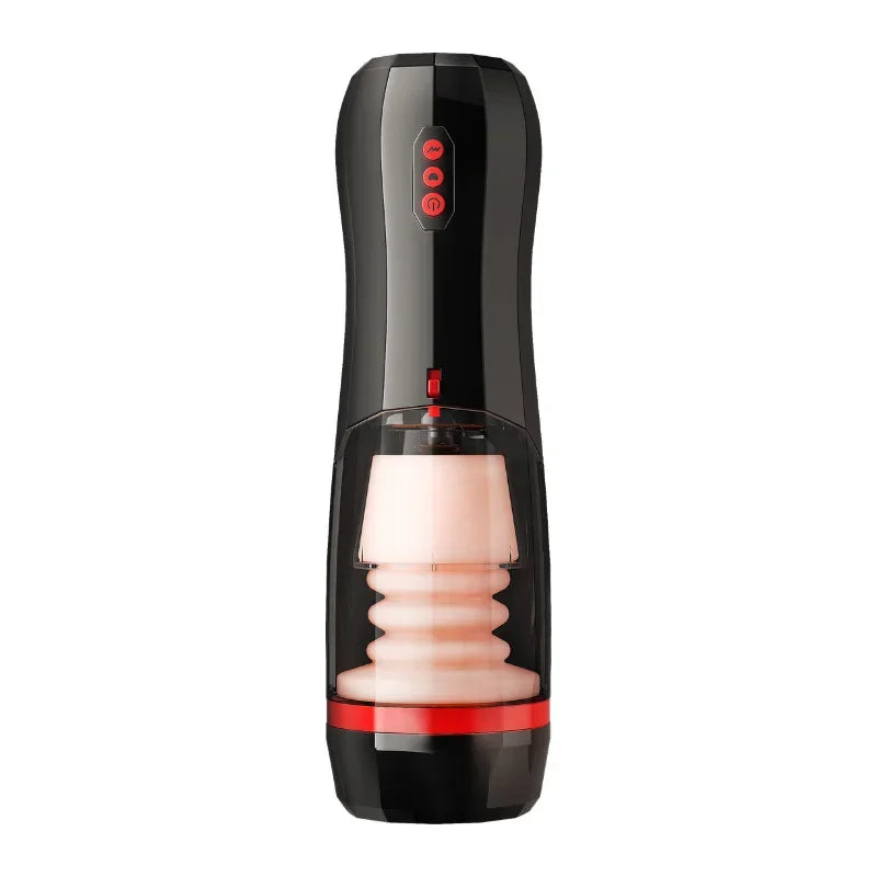 3 in 1 Male Masturbators Cup Realistic Sleeve Thrust Male Masturbation Cup Blowjob Sucking Penis Vibrator Sex Toys for Men 18+