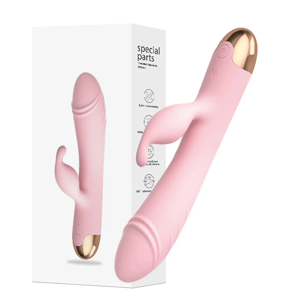 360¡ã Rotating G Spot Vibrator For Women Dual Vibration  Dildo Female Vagina Clitoris Massager Sex Toys For Women Adult Toys