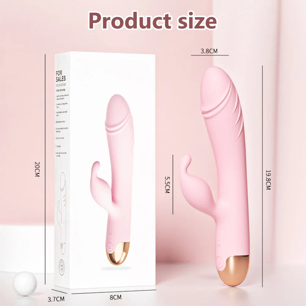 360¡ã Rotating G Spot Vibrator For Women Dual Vibration  Dildo Female Vagina Clitoris Massager Sex Toys For Women Adult Toys