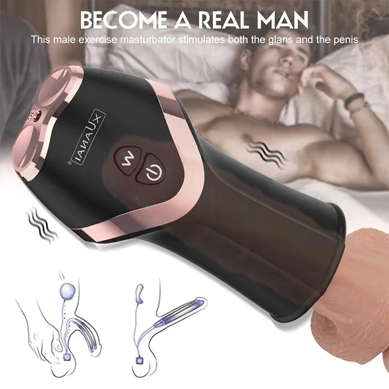 Endurance for Man Milking Machines Men Automatic Masturbation Toy Male Sex?masturbator 18 Eilik Robot 10 Mode Vacuum Suction