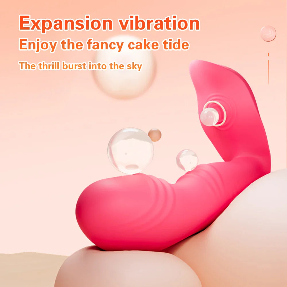 Inflatable Jumping Egg Vibrator for Women Remote Control Dildo G Spot Massager Wear Vibrating Egg Female Sex Toys for Adults 18