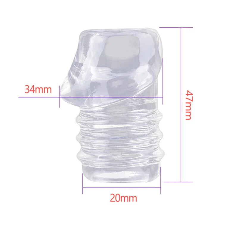 Silicone Penis Ring Penis Extender Sleeve Delay Ejaculation Cover Dotted Condoms Spike Cock Ring Erection Erotic Sex Toy For Men