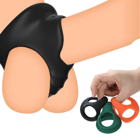 Silicone Soft Penis Cock Ring Delay Ejaculation Super Small Chastity Cage Adjustable Penis Ring Scrotum Cock Ring Male Sex Toys